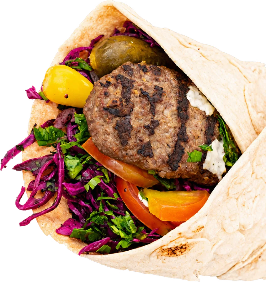 Kubideh kebab roll – persisk streetfood fra Kubideh på Nørrebro